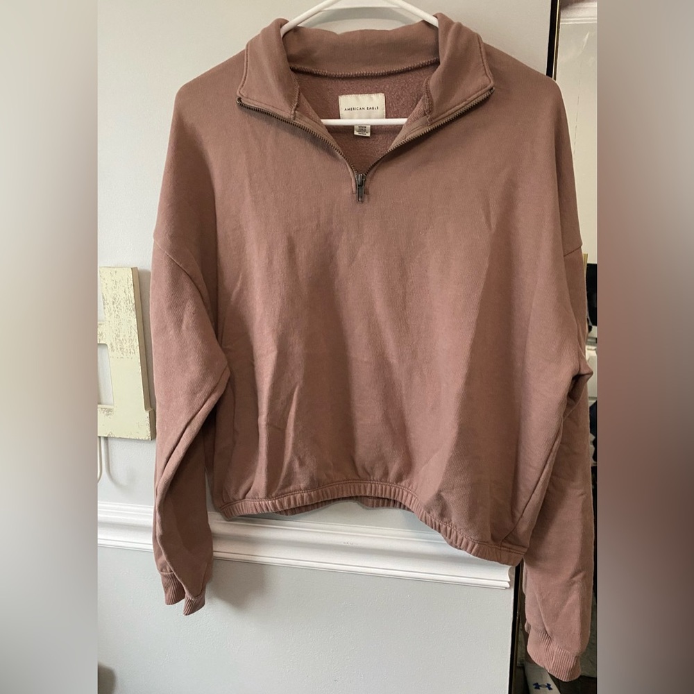 American Eagle Outfitters Pink Cowl Neck Sweater